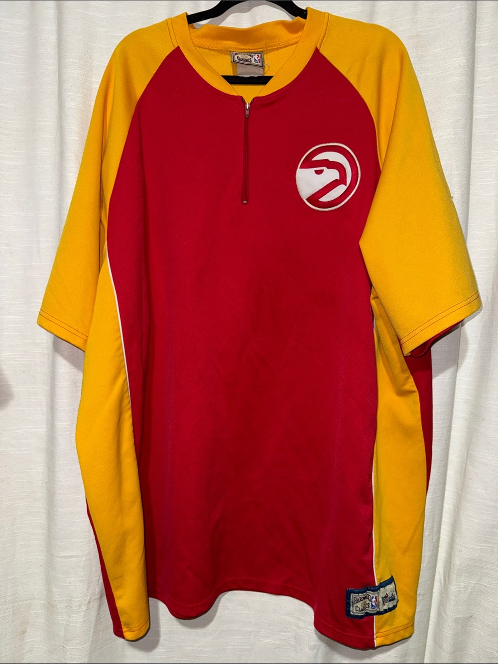 Atlanta Hawks Red & Yellow Short-Sleeve Jersey